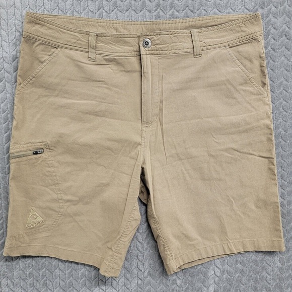 Gerry Outdoor‎ Shorts Mens Size 38 Khaki Tan Hiking Fishing Work Wear Bottoms - Picture 1 of 11